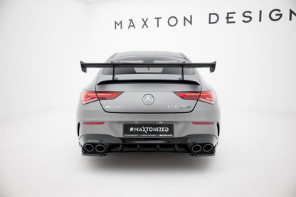 Carbon Heckspoiler Heckflügel mit Schwan Halterung passend für Mercedes CLA Coupe C118 / C118 FL