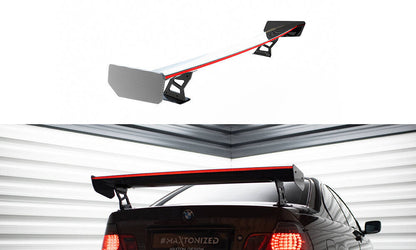Carbon Heckspoiler Heckflügel Standfuß Außen + LED passend für BMW 3er Coupe E46