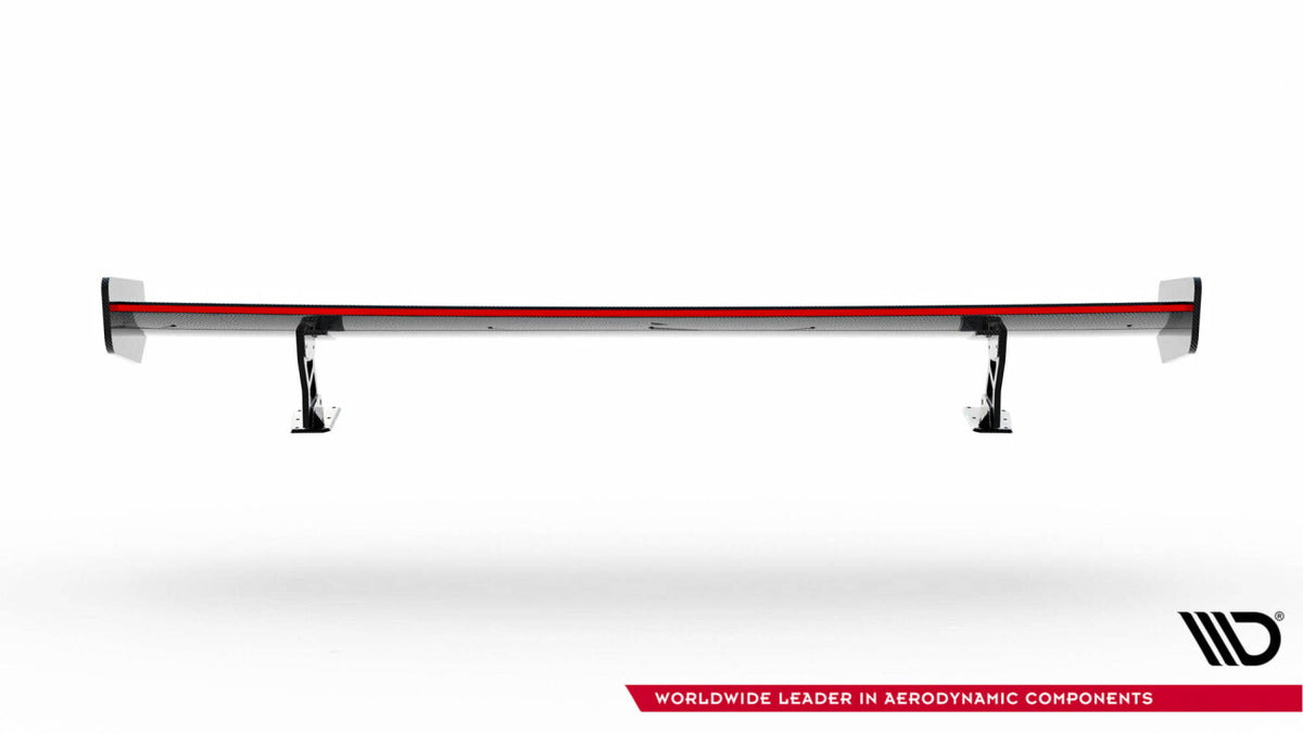 Carbon Heckspoiler Heckflügel Standfuß Außen + LED passend für BMW 3er / M3 Coupe E92