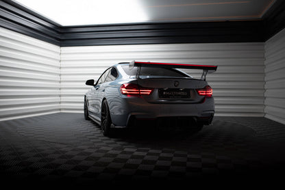 Carbon Heckspoiler Heckflügel Standfuß Außen + LED passend für BMW 4er F32 / 4 F32 M-Paket Coupe