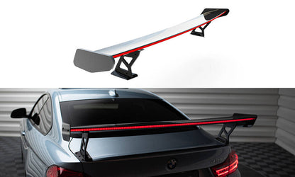 Carbon Heckspoiler Heckflügel Standfuß Außen + LED passend für BMW 4er F32 / 4 F32 M-Paket Coupe