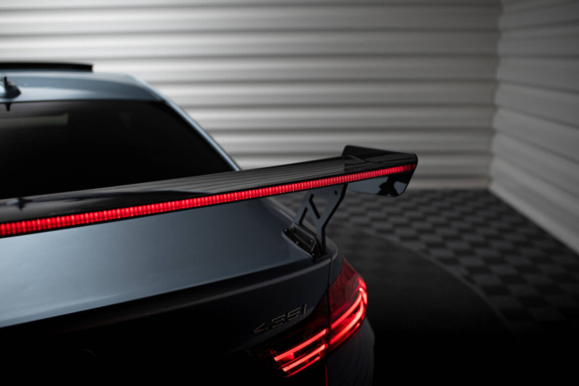 Carbon Heckspoiler Heckflügel Standfuß Außen + LED passend für BMW 4er F32 / 4 F32 M-Paket Coupe