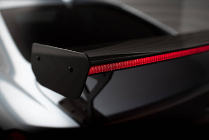 Carbon Heckspoiler Heckflügel Standfuß Außen + LED passend für BMW 4er F32 / 4 F32 M-Paket Coupe