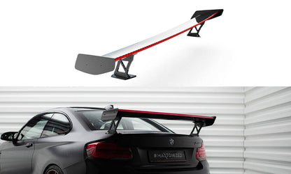 Carbon Heckspoiler Heckflügel Standfuß Außen + LED passend für BMW M2 F87 / 2 / 2 M-Paket F22