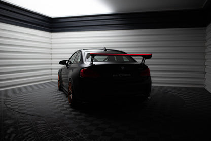 Carbon Heckspoiler Heckflügel Standfuß Außen + LED passend für BMW M2 F87 / 2 / 2 M-Paket F22
