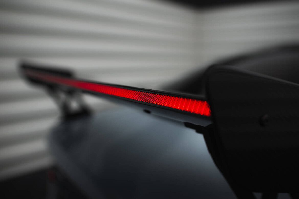 Carbon Heckspoiler Heckflügel Standfuß Außen + LED passend für BMW M3 G80 / M340i G20 / 3 M-Paket G20 / 3 Standard G20