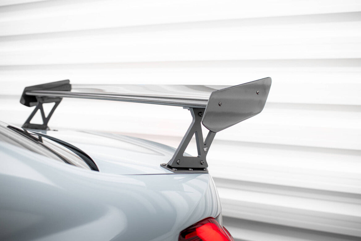 Carbon Heckspoiler Heckflügel Standfuß Außen + LED passend für BMW M3 G80 / M340i G20 / 3 M-Paket G20 / 3 Standard G20