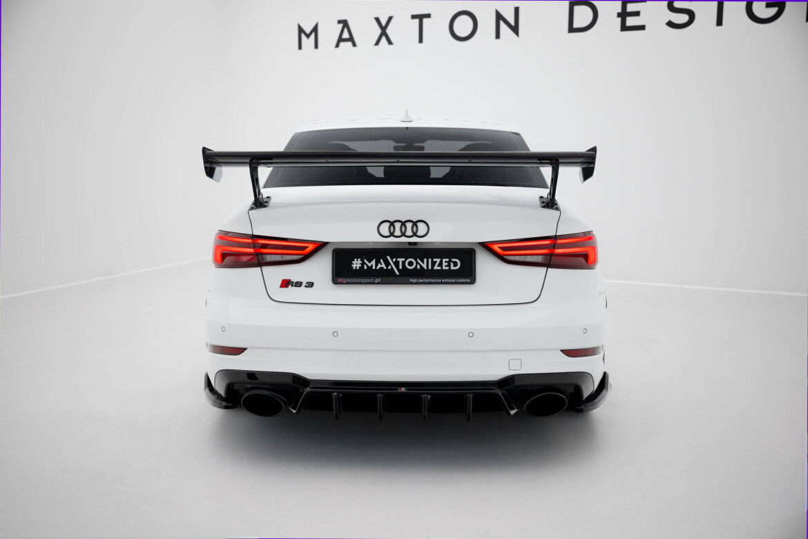 Carbon Heckspoiler Heckflügel Standfuß Außen passend für Audi A3 / A3 S-Line / S3 / RS3 Limousine 8V / 8V FL