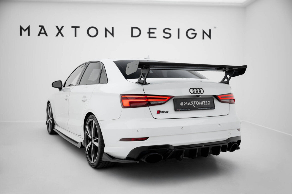 Carbon Heckspoiler Heckflügel Standfuß Außen passend für Audi A3 / A3 S-Line / S3 / RS3 Limousine 8V / 8V FL