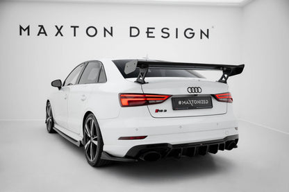 Carbon Heckspoiler Heckflügel Standfuß Außen passend für Audi A3 / A3 S-Line / S3 / RS3 Limousine 8V / 8V FL