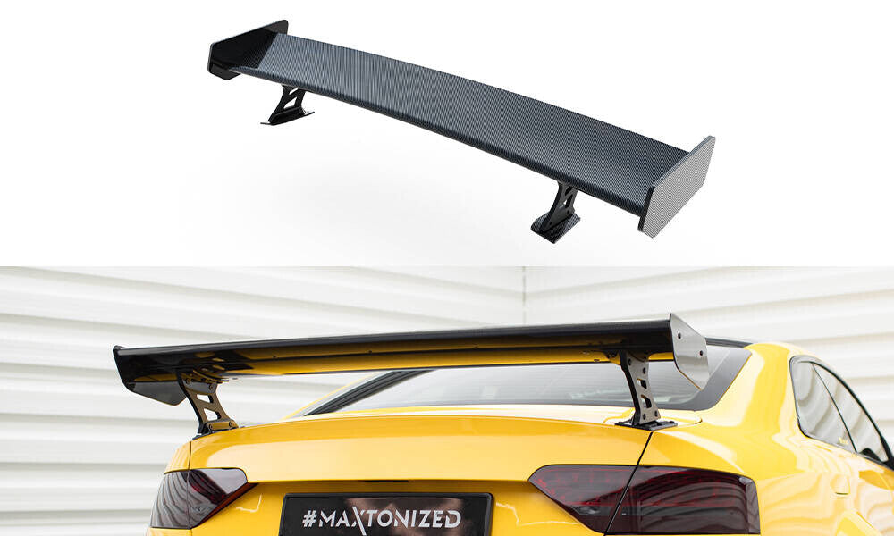 Carbon Heckspoiler Heckflügel Standfuß Außen passend für Audi A5 Coupe 8T