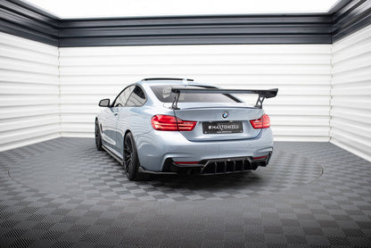 Carbon Heckspoiler Heckflügel Standfuß Außen passend für BMW 4er F32 / 4 F32 M-Paket Coupe