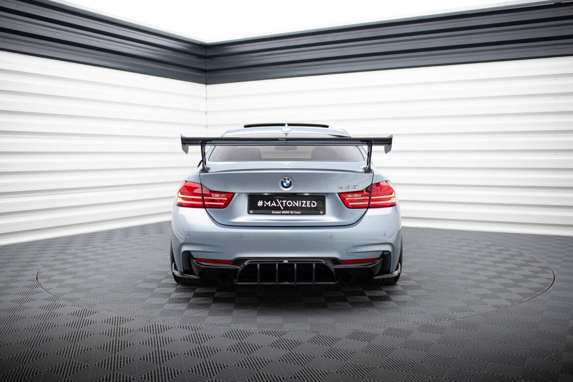 Carbon Heckspoiler Heckflügel Standfuß Außen passend für BMW 4er F32 / 4 F32 M-Paket Coupe