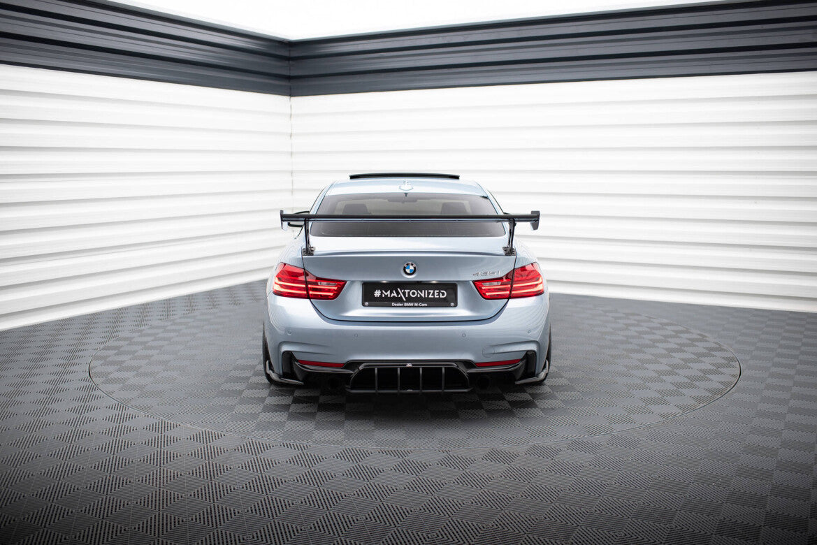 Carbon Heckspoiler Heckflügel Standfuß Außen passend für BMW 4er F32 / 4 F32 M-Paket Coupe
