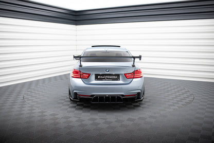 Carbon Heckspoiler Heckflügel Standfuß Außen passend für BMW 4er F32 / 4 F32 M-Paket Coupe