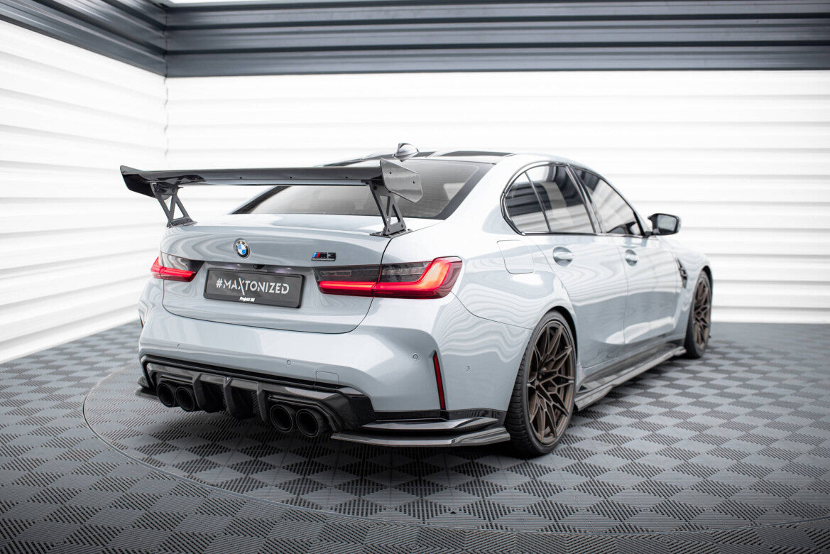 Carbon Heckspoiler Heckflügel Standfuß Außen passend für BMW M3 G80 / M340i G20 / 3 M-Paket G20 / 3 Standard G20