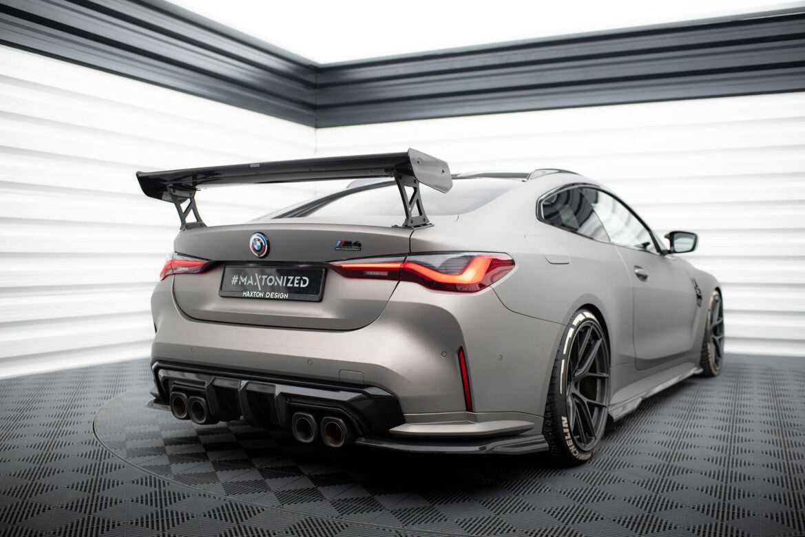 Carbon Heckspoiler Heckflügel Standfuß Außen passend für BMW M4 G82 / G82 FL / M440i / 4 M-Paket G22 / G22 FL