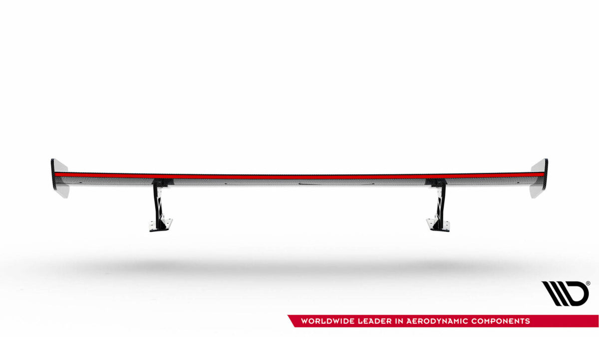 Carbon Heckspoiler Heckflügel Standfuß Außen V.2 + LED passend für Audi A5 / A5 S-Line / S5 / RS5 Coupe F5 / F5 FL