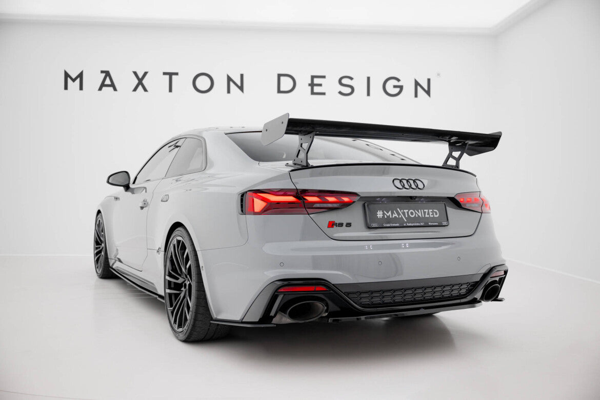 Carbon Heckspoiler Heckflügel Standfuß Außen V.2 passend für Audi A5 / A5 S-Line / S5 / RS5 Coupe F5 / F5 FL