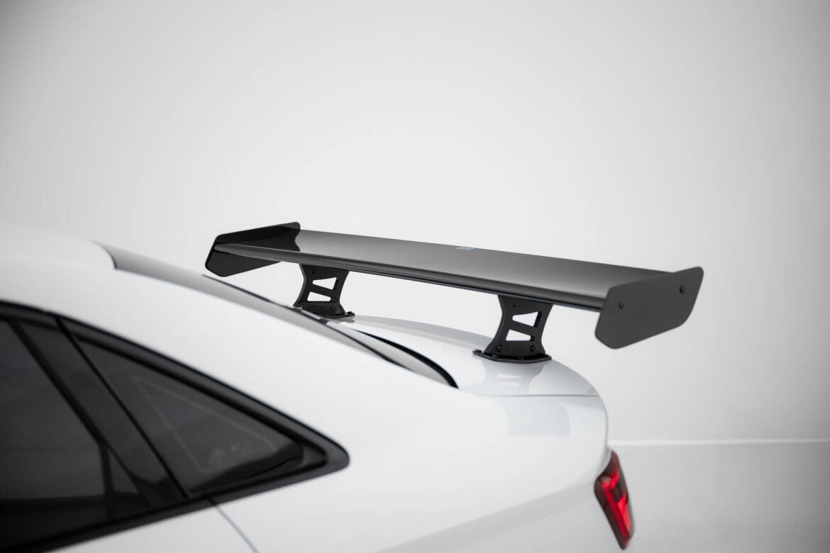 Carbon Heckspoiler Heckflügel Standfuß Innen + LED passend für Audi A3 / A3 S-Line / S3 / RS3 Limousine 8V / 8V FL