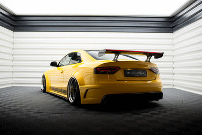 Carbon Heckspoiler Heckflügel Standfuß Innen + LED passend für Audi A5 Coupe 8T