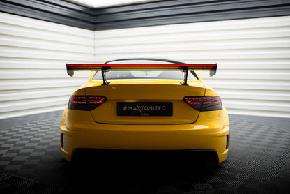 Carbon Heckspoiler Heckflügel Standfuß Innen + LED passend für Audi A5 Coupe 8T