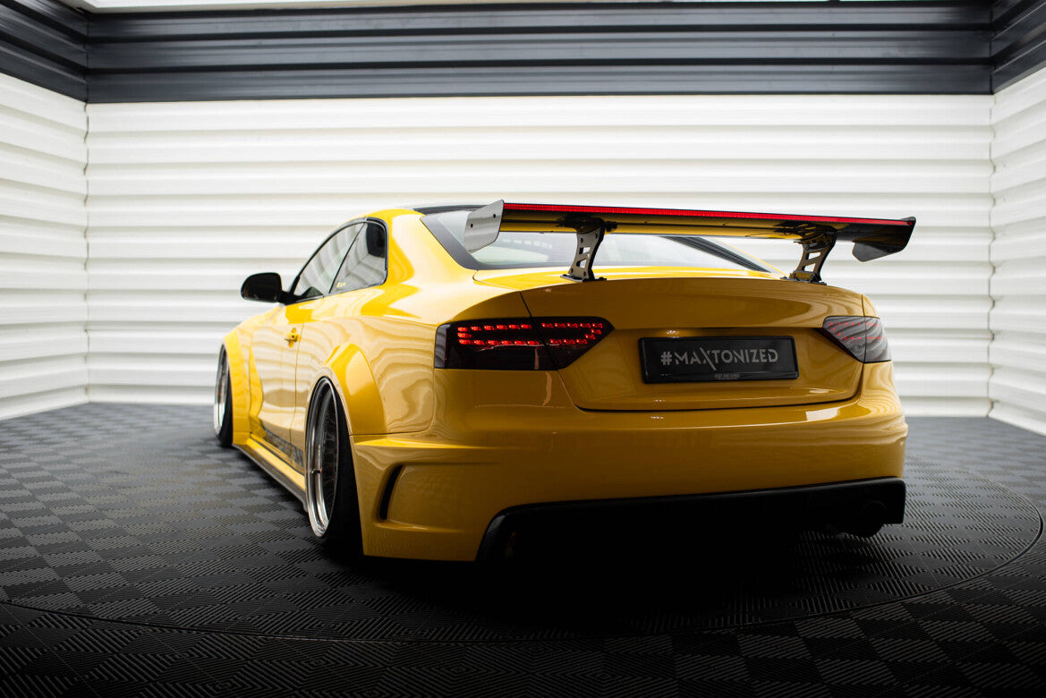 Carbon Heckspoiler Heckflügel Standfuß Innen + LED passend für Audi A5 Coupe 8T