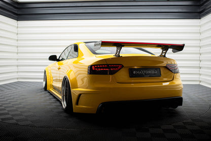 Carbon Heckspoiler Heckflügel Standfuß Innen + LED passend für Audi A5 Coupe 8T