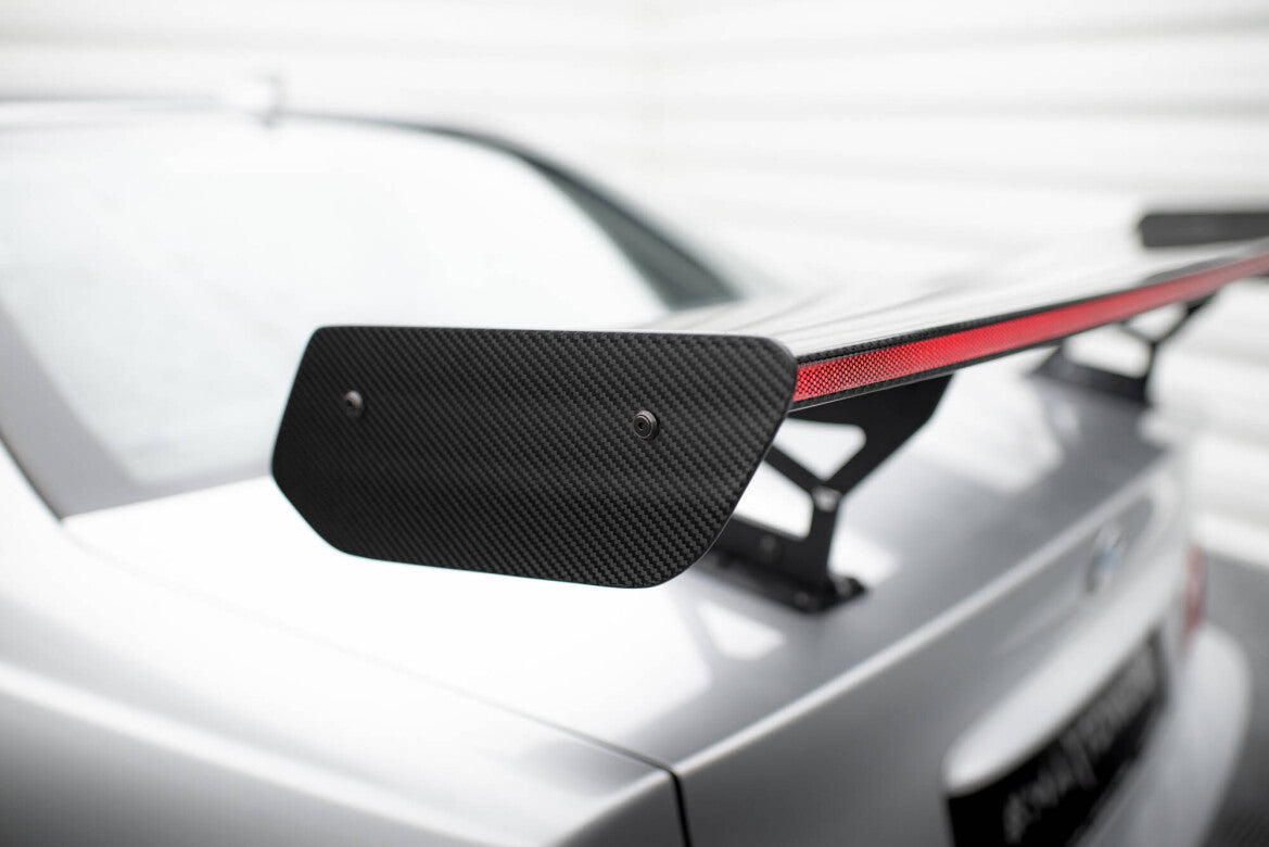 Carbon Heckspoiler Heckflügel Standfuß Innen + LED passend für BMW 3er Coupe E46