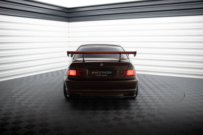 Carbon Heckspoiler Heckflügel Standfuß Innen + LED passend für BMW 3er Coupe E46