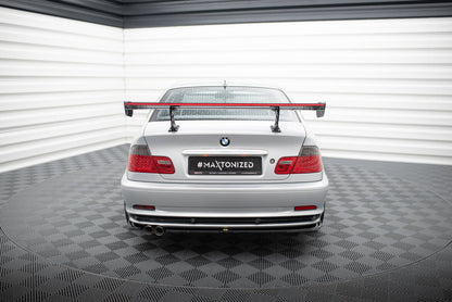Carbon Heckspoiler Heckflügel Standfuß Innen + LED passend für BMW 3er Coupe E46