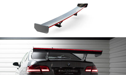Carbon Heckspoiler Heckflügel Standfuß Innen + LED passend für BMW 3er / M3 Coupe E92