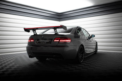 Carbon Heckspoiler Heckflügel Standfuß Innen + LED passend für BMW 3er / M3 Coupe E92