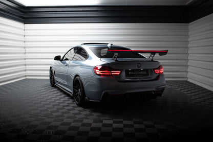 Carbon Heckspoiler Heckflügel Standfuß Innen + LED passend für BMW 4er F32 / 4 F32 M-Paket Coupe