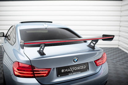 Carbon Heckspoiler Heckflügel Standfuß Innen + LED passend für BMW 4er F32 / 4 F32 M-Paket Coupe
