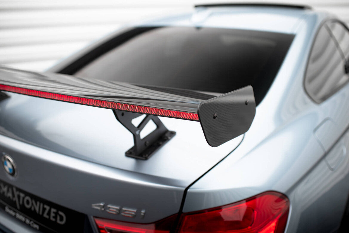 Carbon Heckspoiler Heckflügel Standfuß Innen + LED passend für BMW 4er F32 / 4 F32 M-Paket Coupe