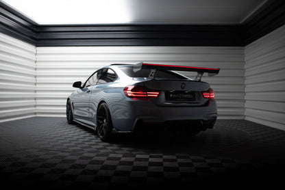 Carbon Heckspoiler Heckflügel Standfuß Innen + LED passend für BMW 4er F32 / 4 F32 M-Paket Coupe