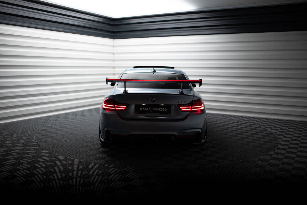 Carbon Heckspoiler Heckflügel Standfuß Innen + LED passend für BMW 4er F32 / 4 F32 M-Paket Coupe