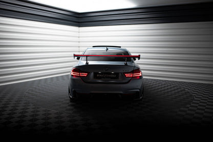 Carbon Heckspoiler Heckflügel Standfuß Innen + LED passend für BMW 4er F32 / 4 F32 M-Paket Coupe