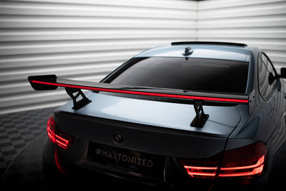 Carbon Heckspoiler Heckflügel Standfuß Innen + LED passend für BMW 4er F32 / 4 F32 M-Paket Coupe