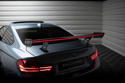 Carbon Heckspoiler Heckflügel Standfuß Innen + LED passend für BMW 4er F32 / 4 F32 M-Paket Coupe