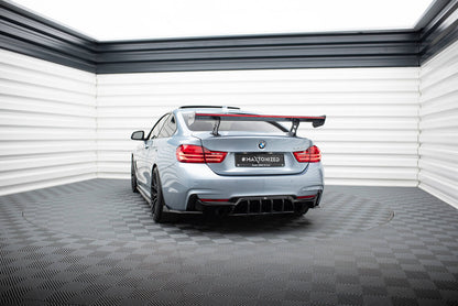 Carbon Heckspoiler Heckflügel Standfuß Innen + LED passend für BMW 4er F32 / 4 F32 M-Paket Coupe