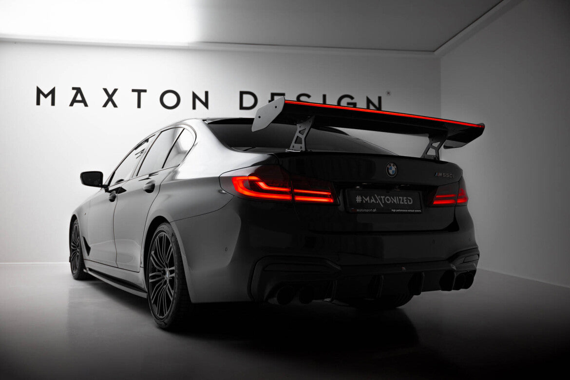 Carbon Heckspoiler Heckflügel Standfuß Innen + LED passend für BMW 5er / M5 Limousine G30 / F90