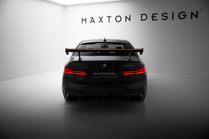 Carbon Heckspoiler Heckflügel Standfuß Innen + LED passend für BMW 5er / M5 Limousine G30 / F90