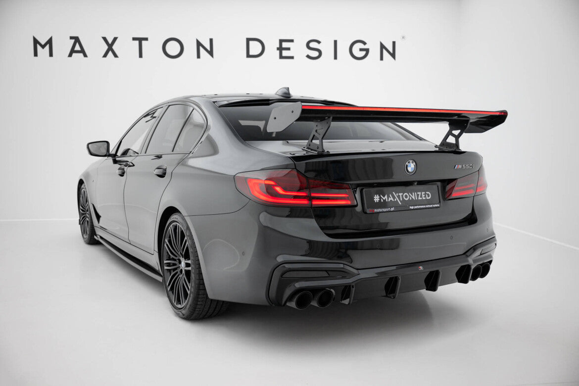 Carbon Heckspoiler Heckflügel Standfuß Innen + LED passend für BMW 5er / M5 Limousine G30 / F90