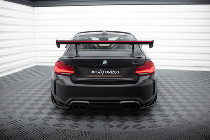 Carbon Heckspoiler Heckflügel Standfuß Innen + LED passend für BMW M2 F87 / 2 / 2 M-Paket F22