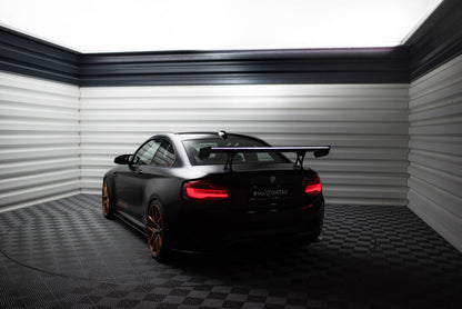 Carbon Heckspoiler Heckflügel Standfuß Innen + LED passend für BMW M2 F87 / 2 / 2 M-Paket F22