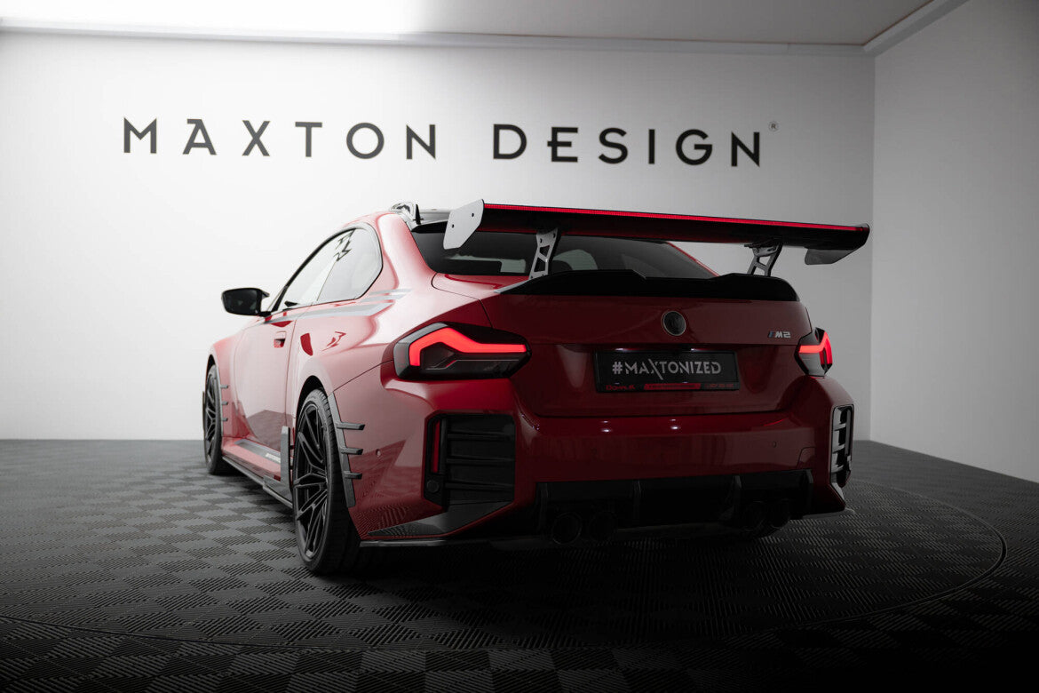Carbon Heckspoiler Heckflügel Standfuß Innen + LED passend für BMW M2 G87