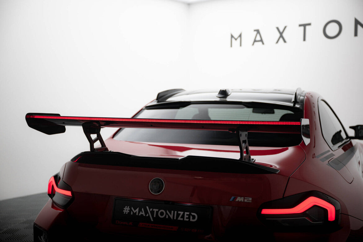 Carbon Heckspoiler Heckflügel Standfuß Innen + LED passend für BMW M2 G87