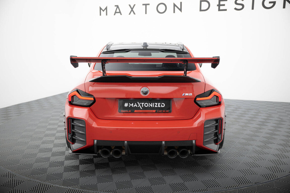Carbon Heckspoiler Heckflügel Standfuß Innen + LED passend für BMW M2 G87